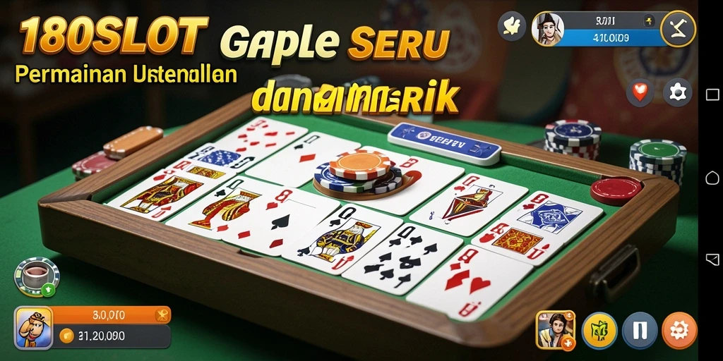 Gameplay seru 180SLOT dengan teman dalam permainan Gaple.