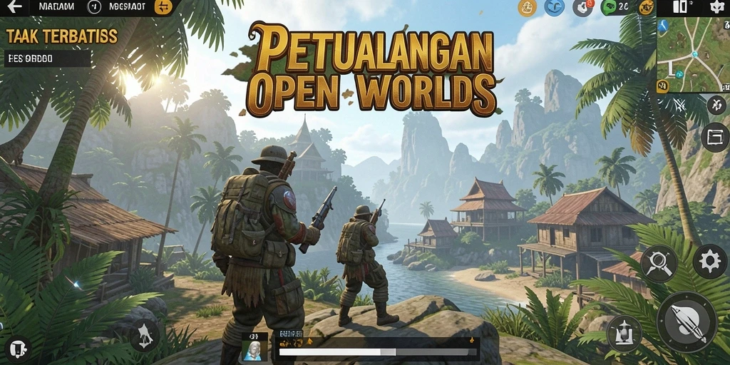 Screenshot utama 5ZK menampilkan petualangan seru di dunia Open World.