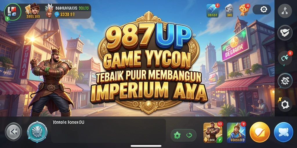 Screenshot gameplay 987UP menampilkan keseruan dalam membangun bisnis Tycoon.