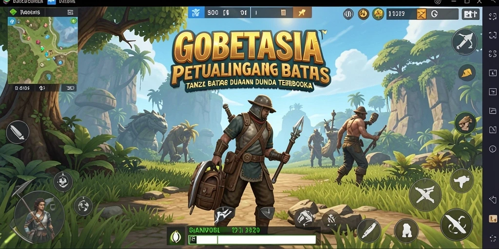 Screenshot gameplay GOBETASIA menampilkan petualangan seru di dunia terbuka.