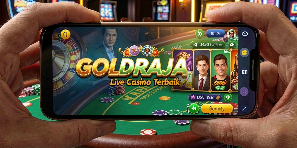 Tampilan gameplay Live Casino yang menarik di GOLDRAJA.