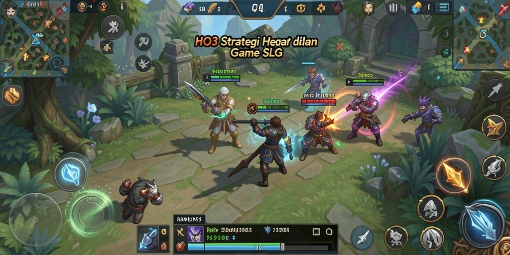 Tampilan gameplay strategis dalam HO3 yang menantang.