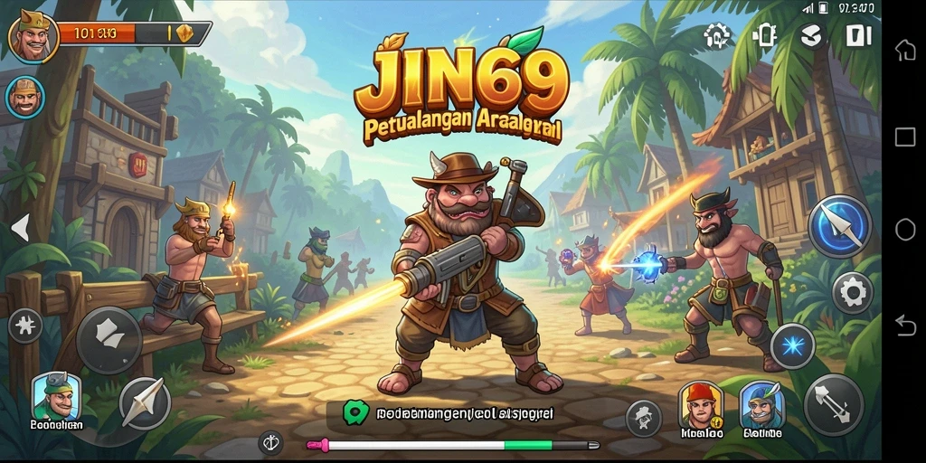 Tampilan gameplay JIN69 yang penuh aksi dan seru.