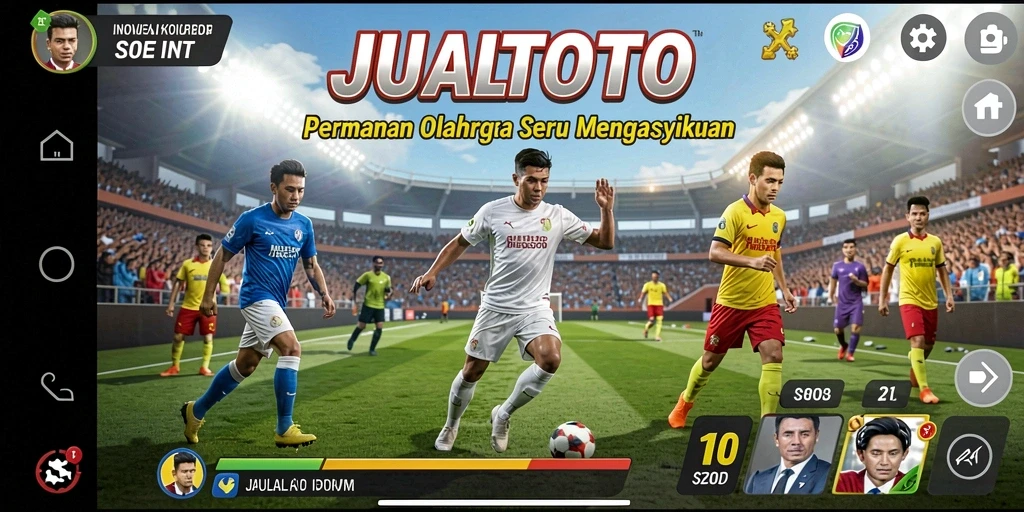 Screenshot gameplay JUALTOTO yang menampilkan momen seru dalam olahraga.