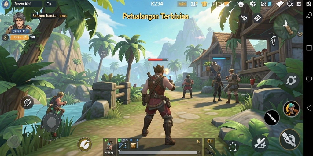 Screenshot gameplay K234 menampilkan dunia Open World yang luas dan mendetail.