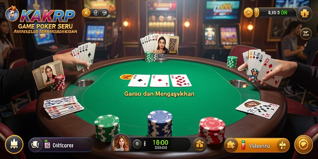 Tampilan gameplay KAKRP yang menegangkan dan mendebarkan.