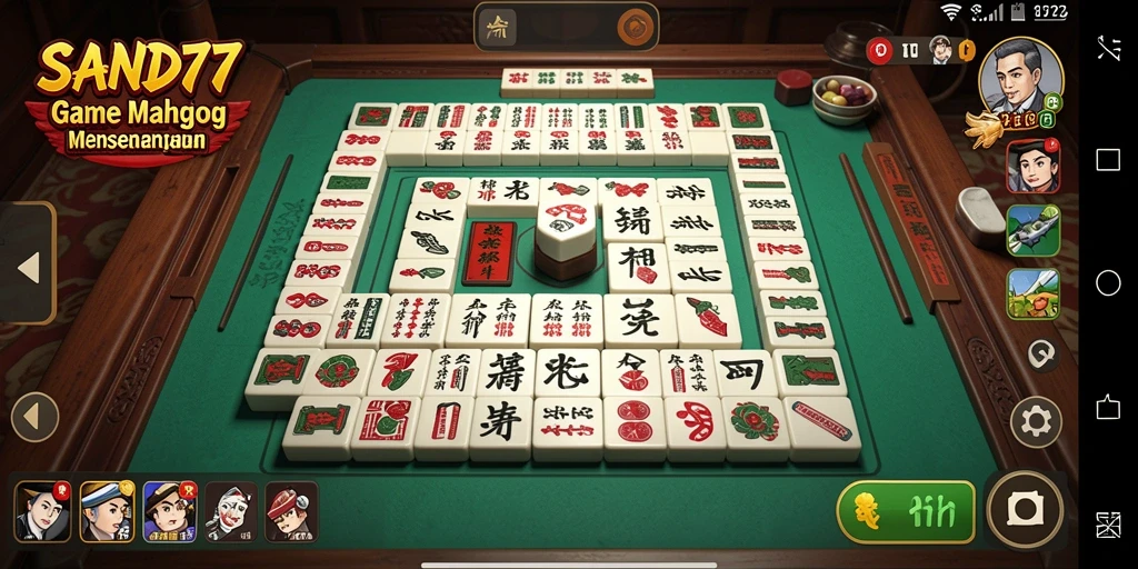 Gameplay Mahjong yang menarik dan menantang di SAND77.