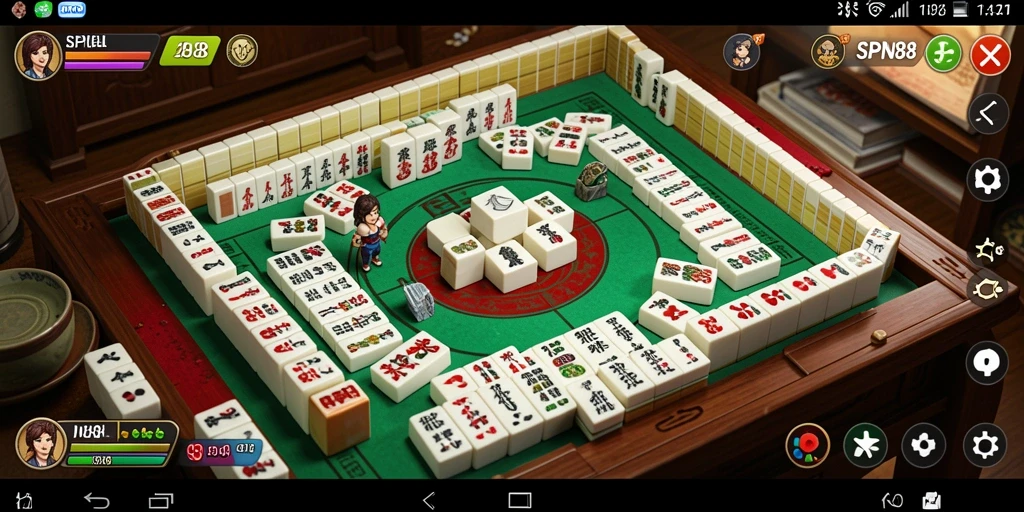 Gameplay SPN88 Mahjong yang menarik dan seru.