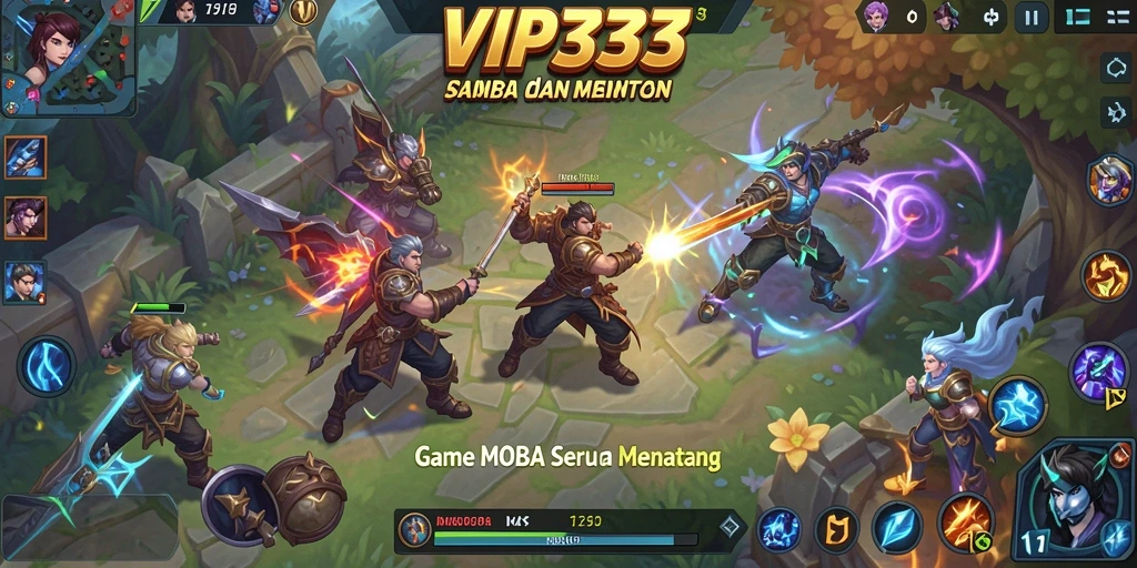Gameplay MOBA yang seru dan kompetitif di VIP333.